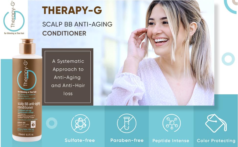 Therapy-G Scalp BB Anti-Aging Shampoo 12 oz and Scalp BB Anti-Aging Conditioner 8.5 oz Duo Promotion