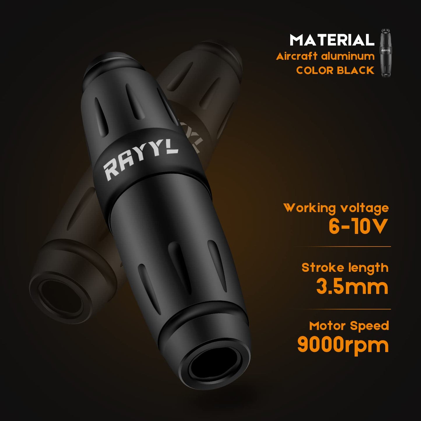 Rayyl Professional Machine Kit - CELEX Rotary Machine 2PCS Tattoo Power 40PCS Needles for Beginners & Experienced Artist