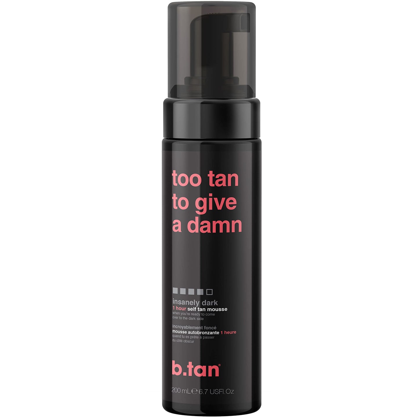 b.tan Ultra Dark Self Tanner | Too Tan - Fast, 1 Hour Express Sunless Tanning Mousse, No Gimmicks, No Fake Tan Smell, No Added Nasties, Vegan, Cruelty & Paraben Free, 6.7 Fl Oz