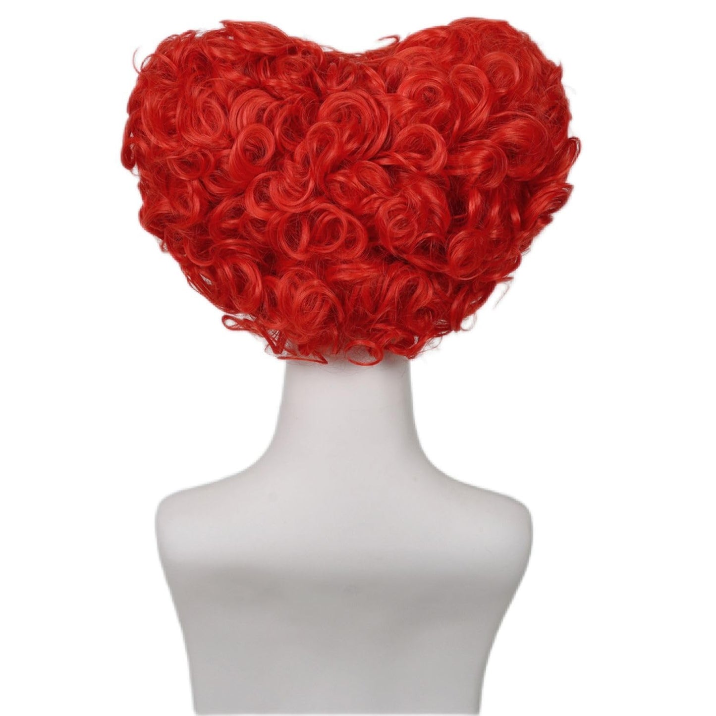 Aicos Red Curly Cosplay Wig Short Beehive Red Curly Anime Costumes Wigs for Women Halloween Cosplay Anime Party Use+Free Wig Cap