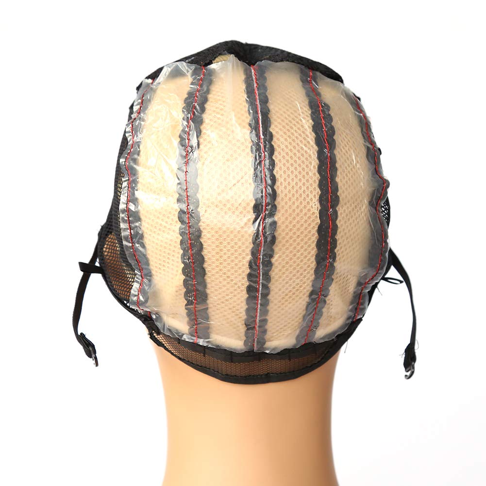 BTWTRY Weaving Cap for Making Wig with Adjustable Strap Wig Cap for Women Girls Medium Size Mesh Lace Wig Cap for DIY Wig (1 Pc, 0060)