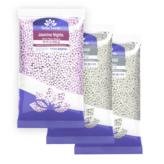 Bella Verde Wax Beans - Hard Wax Beads for Women and Men -Hot Wax for Brazilian Body Legs Eyebrows Face Lips Armpits