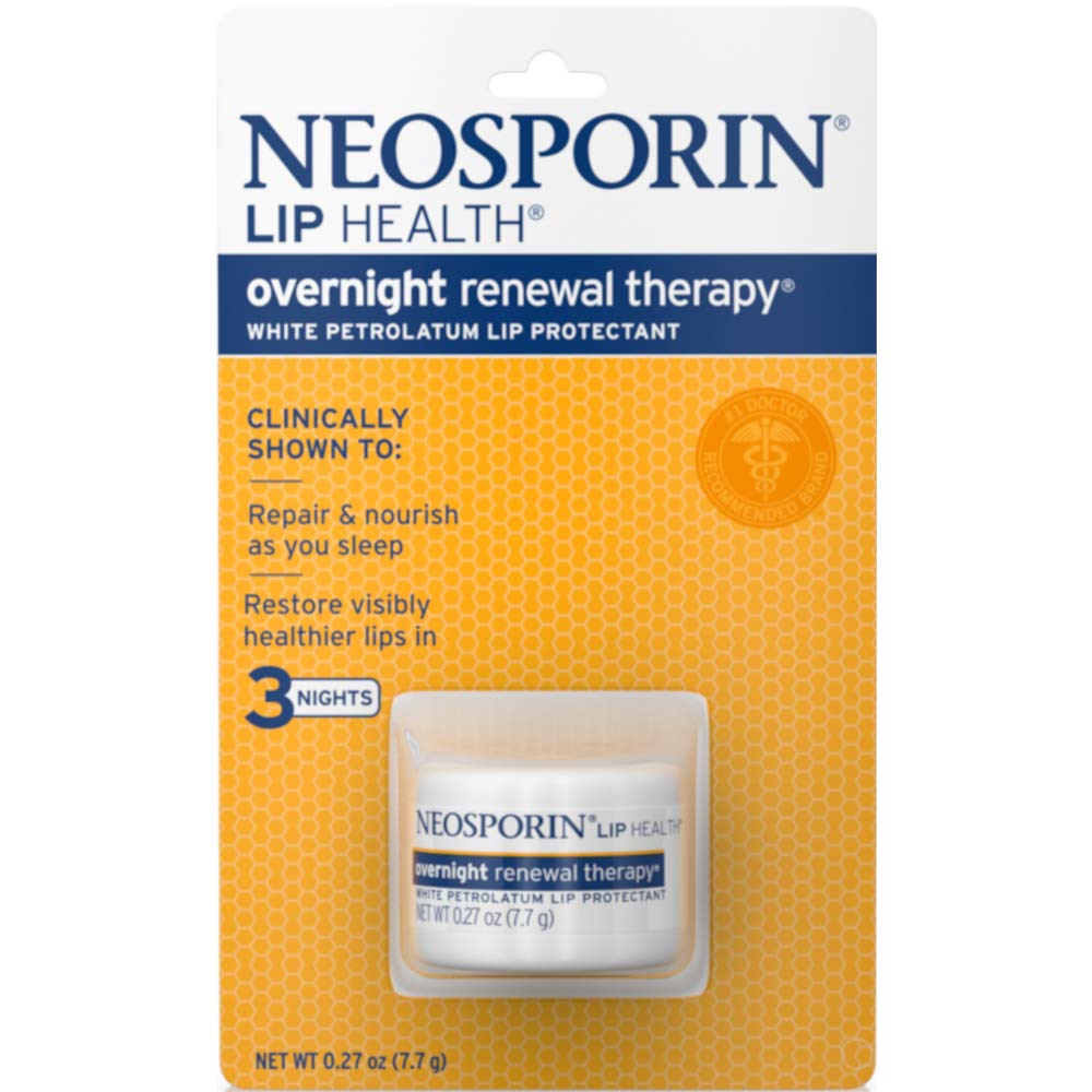 Neosporin Lip Health Overnight Renewal Therapy 0.27 oz (Pack of 3)