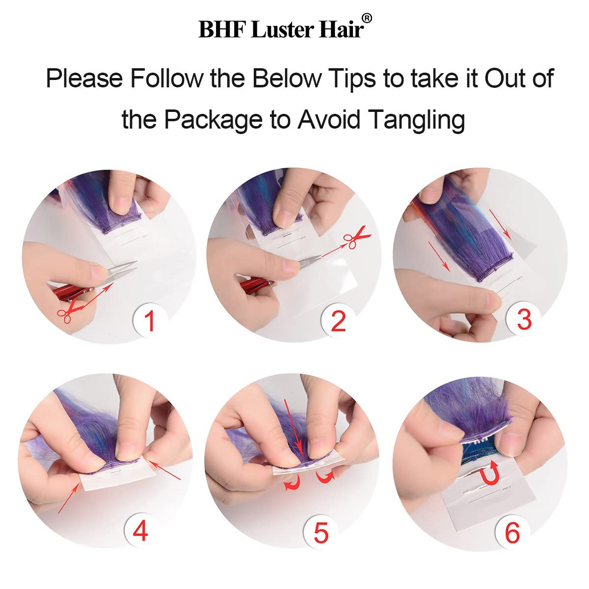 BHF Pink Purple Hair Extensions Purple Orange Clip in - Halloween Hair Accessories for Kids Girls Women Bright Vibrant Neon Hair Extensions Fairy Hairpieces Long Straight 22" 10pcs