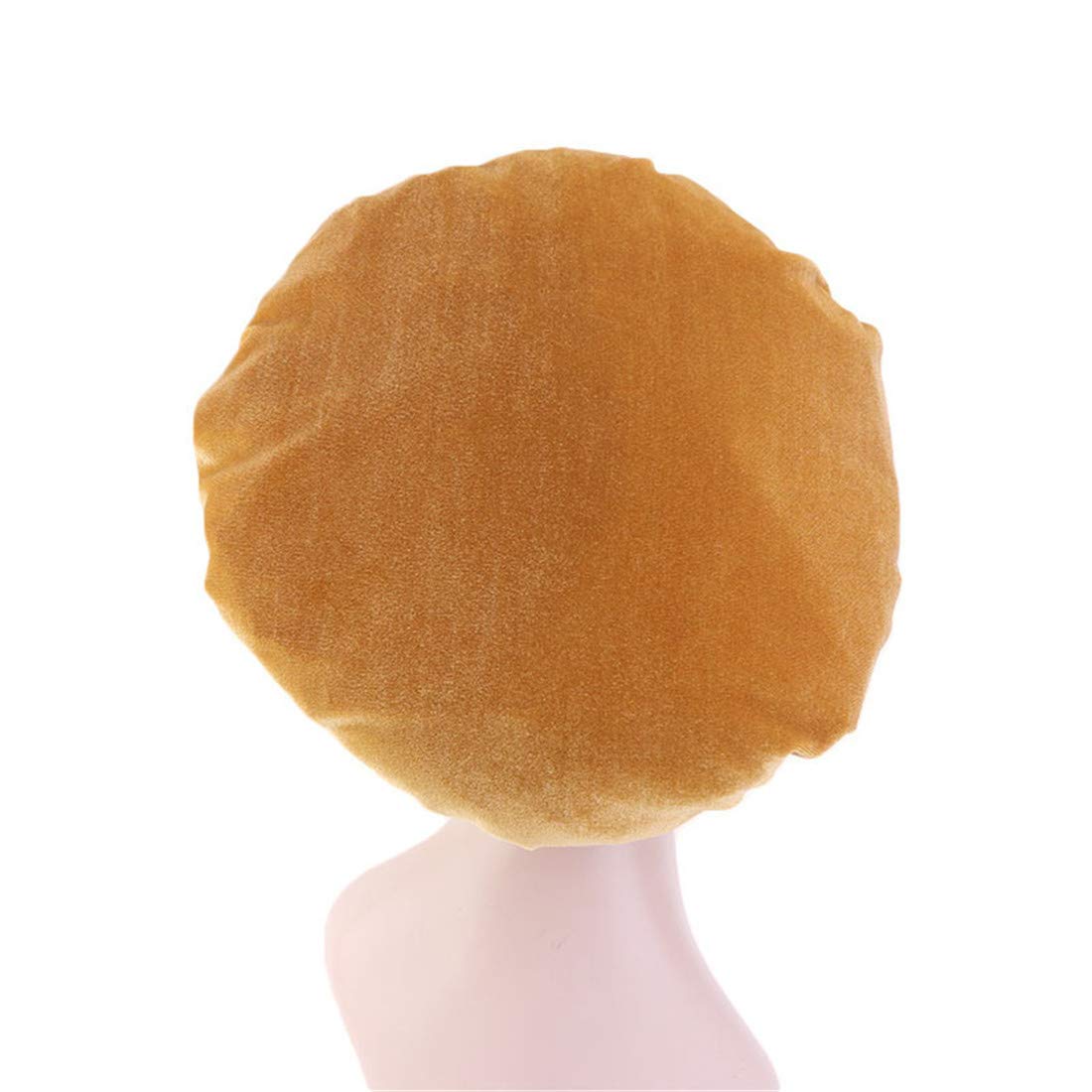 Qianmome Women Chemo Beauty Salon Night Sleep Cap Head Cover Velvet Bonnet Hat durag Sleeping Caps