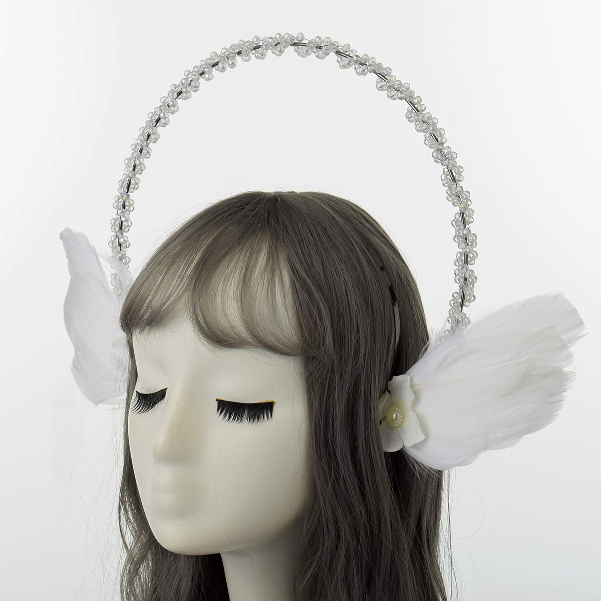 BLESSUME Mary Halo Crown Headband Goddess Headwear Halloween Costume Headpiece Headdress for Cosplay Party (A1)