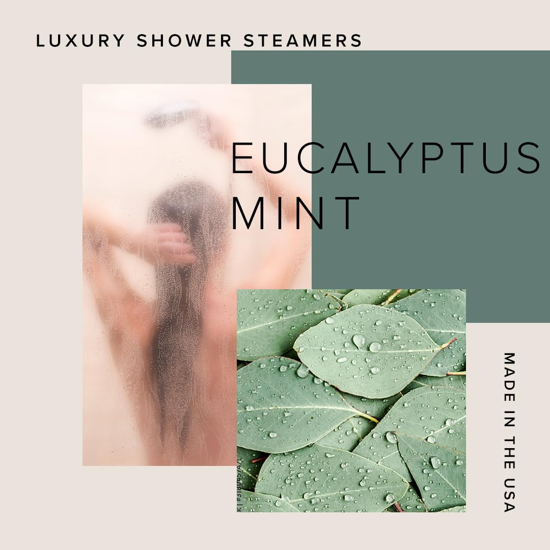 BOOTLEG BATH Shower Steamers Aromatherapy 45 Pack, 100% Pure Essential Oil, Multi Pack - Eucalyptus, Lavender, Citrus - All Natural, for Men and Women, Made in USA