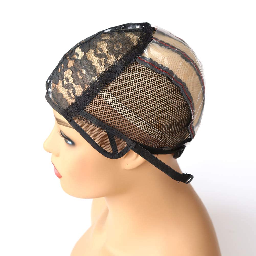 BTWTRY Weaving Cap for Making Wig with Adjustable Strap Wig Cap for Women Girls Medium Size Mesh Lace Wig Cap for DIY Wig (1 Pc, 0060)