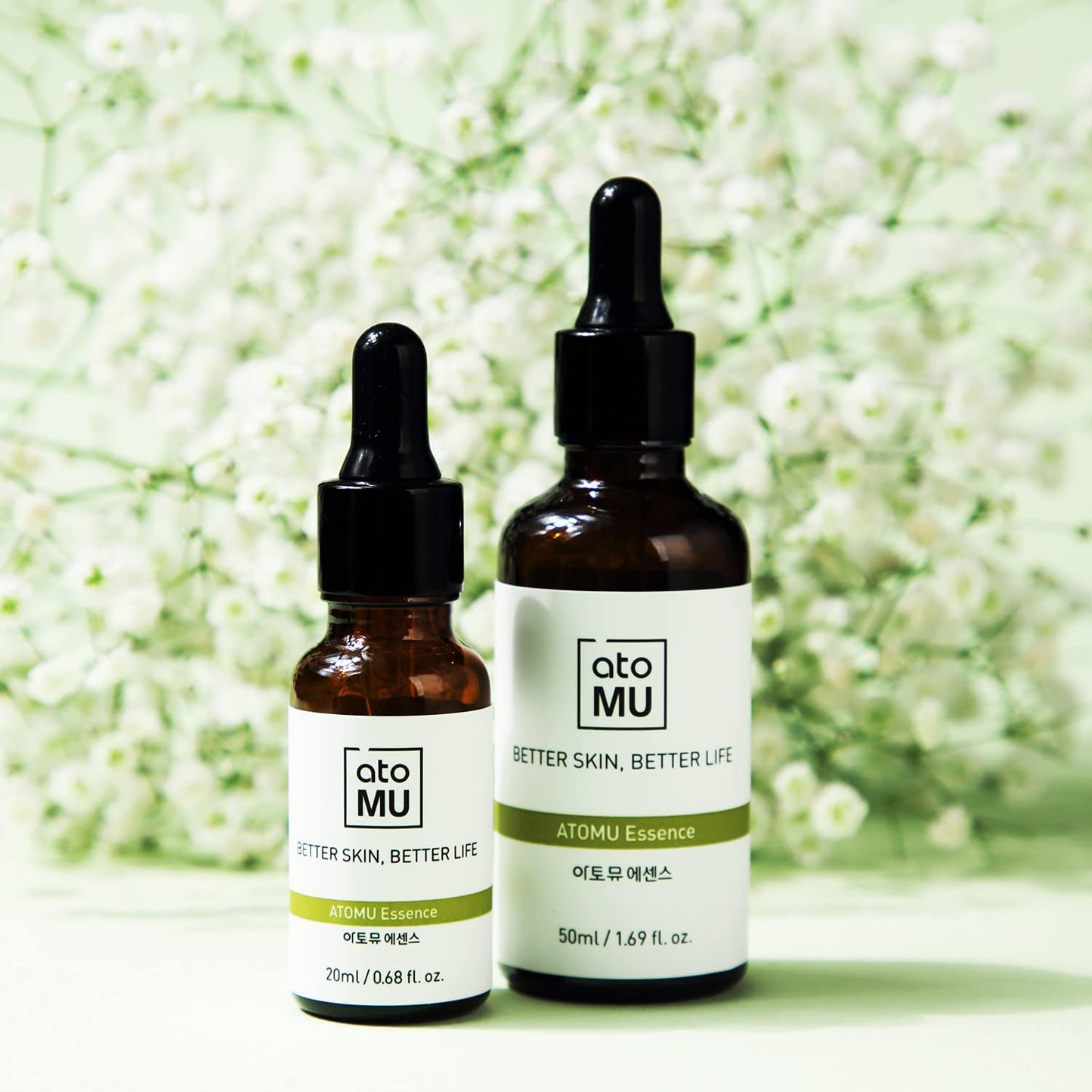 ATOMU Essence (Original) Face Serum for dry, damaged skin made with naturally fermented ingredients such as Pinus densiflora leaf extracts, 1.69 fl.oz