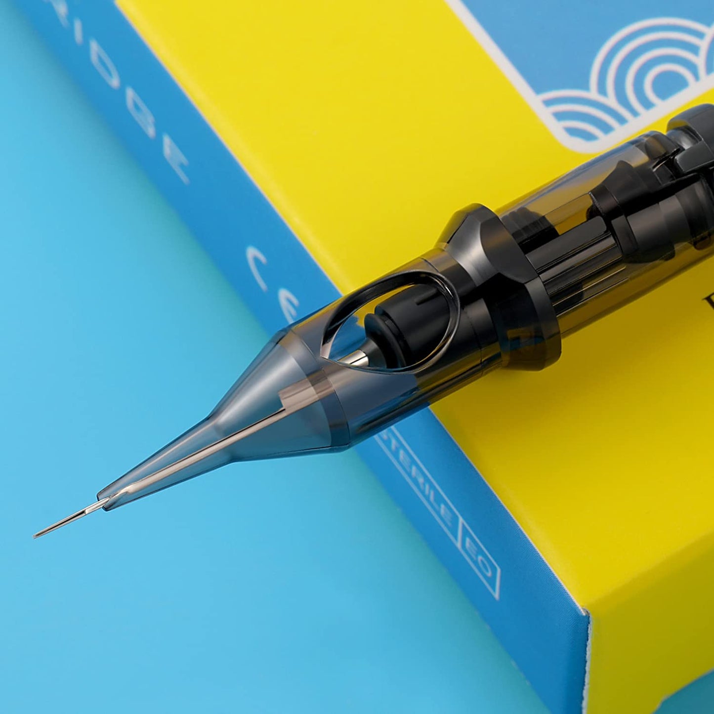 Tattoo Needle Cartridges DISCOVER 20pcs Disposable Tattoo Needle Cartridges with Membrane Safety Cartridges Round Liners (1205RL)