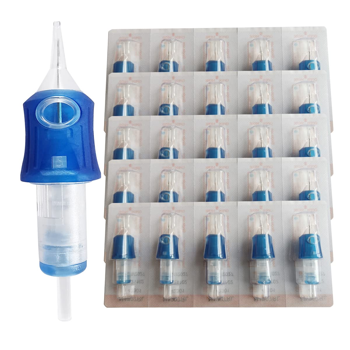 Needlehouse Silicone Wrap Tattoo Cartridge Needles 1RL 0.35mm Standard Round Liner 20Pcs For Rotary Tattoo Machine Supply (1201RL)