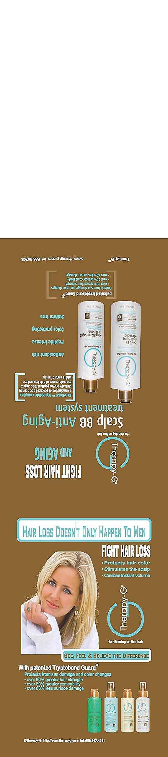 Therapy-G Scalp BB Anti-Aging Shampoo 12 oz and Scalp BB Anti-Aging Conditioner 8.5 oz Duo Promotion