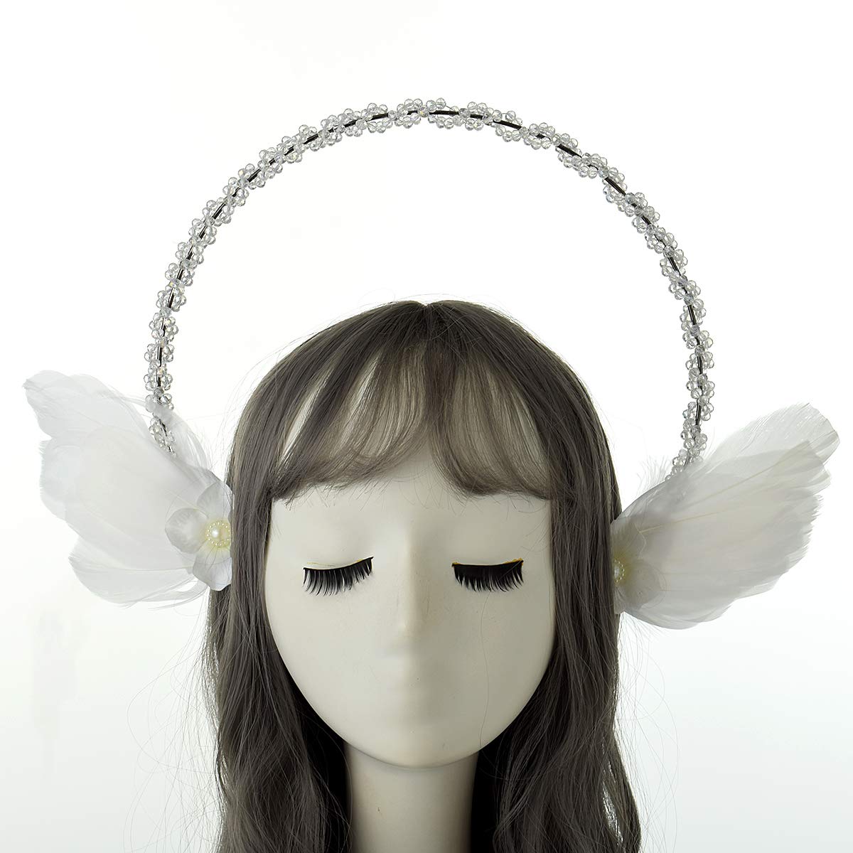 BLESSUME Mary Halo Crown Headband Goddess Headwear Halloween Costume Headpiece Headdress for Cosplay Party (A1)