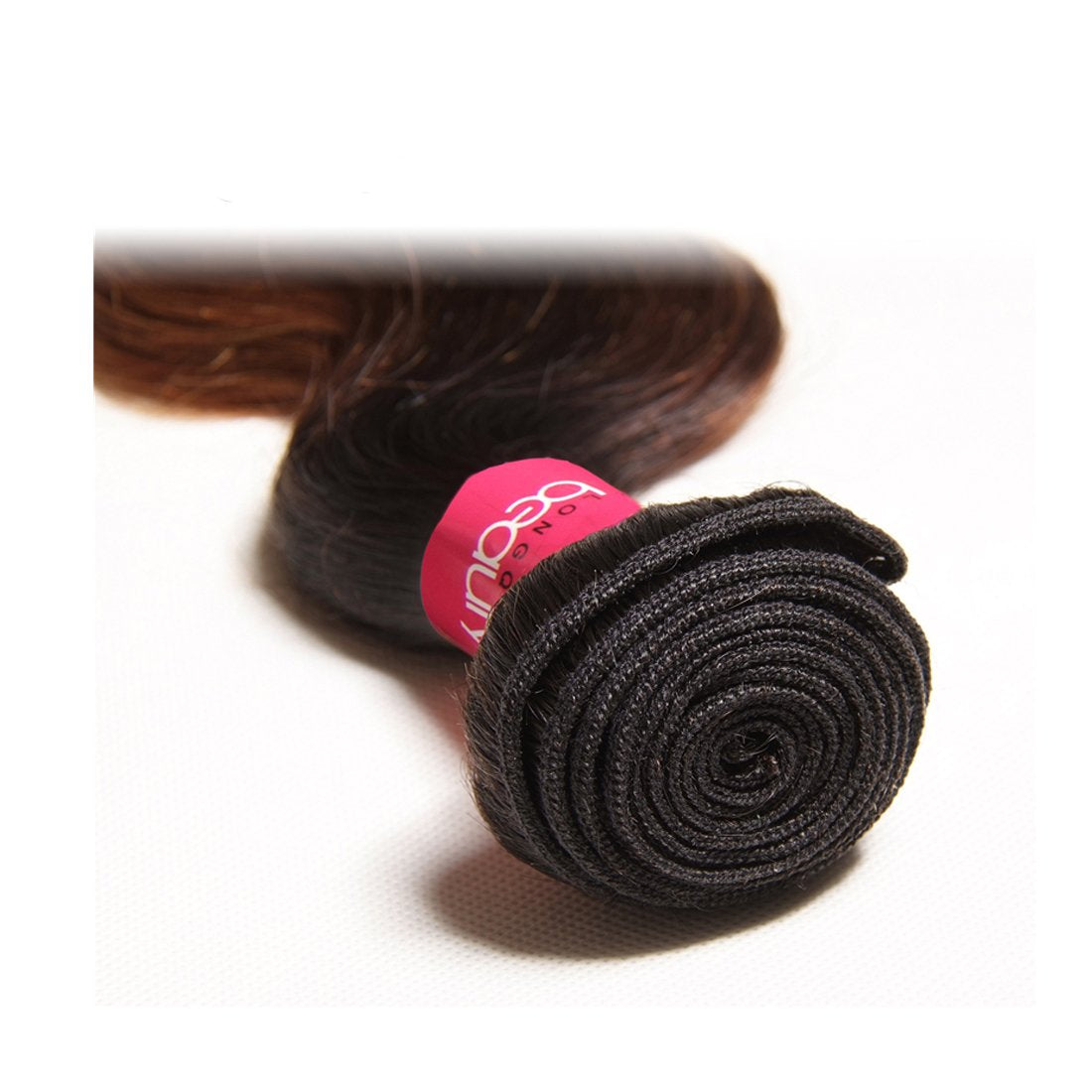 Sunber Ombre Brazilian Hair Bundles Body Wave 12A Grade Human Virgin Hair One Bundles 3 Tone 1B/4/27 Color Hair Extensions 18Inch T1B/4/27 Color