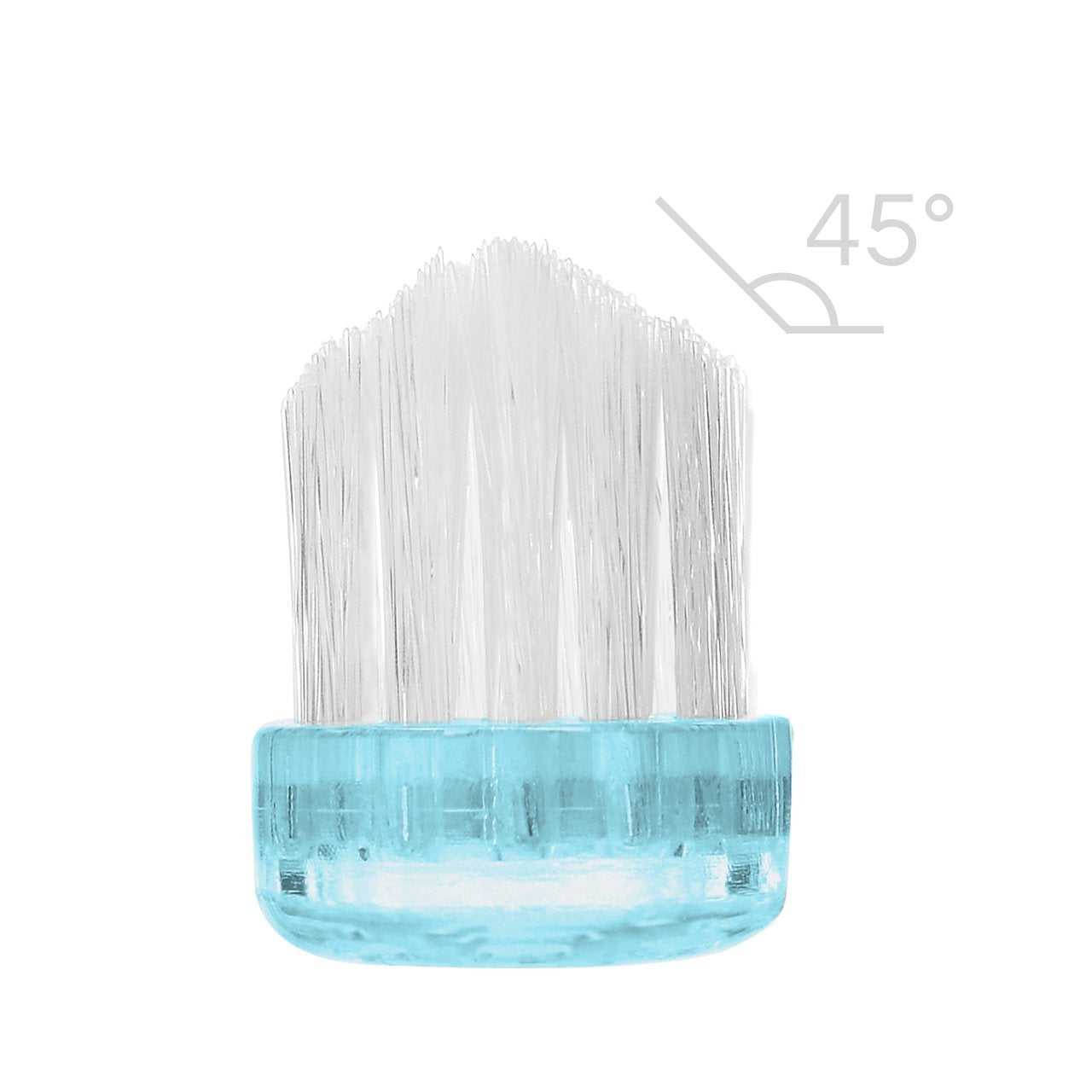 Supersmile New Generation Toothbrush w/ Patented 45° Soft Nylon Bristles - Whitening Tooth Brush w/ Ergonomic Handle Guarantees ADA Recommended Brushing Angle for Adults & Children (Blue)