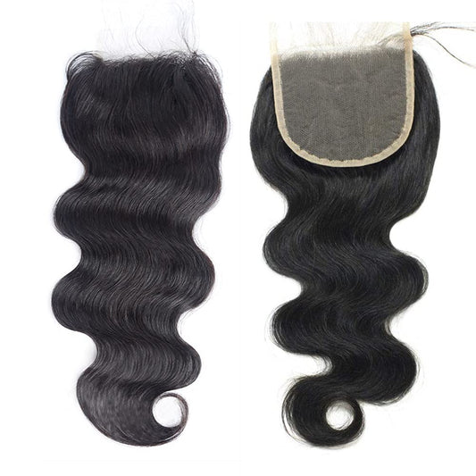 Beata Hair 5x5 Closure HD Lace Body Wave Human Hair, Invisible Transparent Lace Closure Pre Plucked with Baby Hair 22 Inch