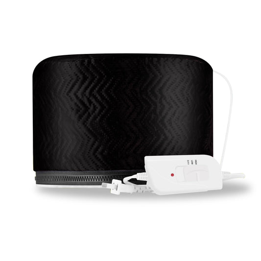 Smoostart Hair Steamer, Portable Hair Care Hat with 3 Mode Temperature Control, 110V Electric Heating Cap for SPA Beauty and Thermal Treatment (Black)