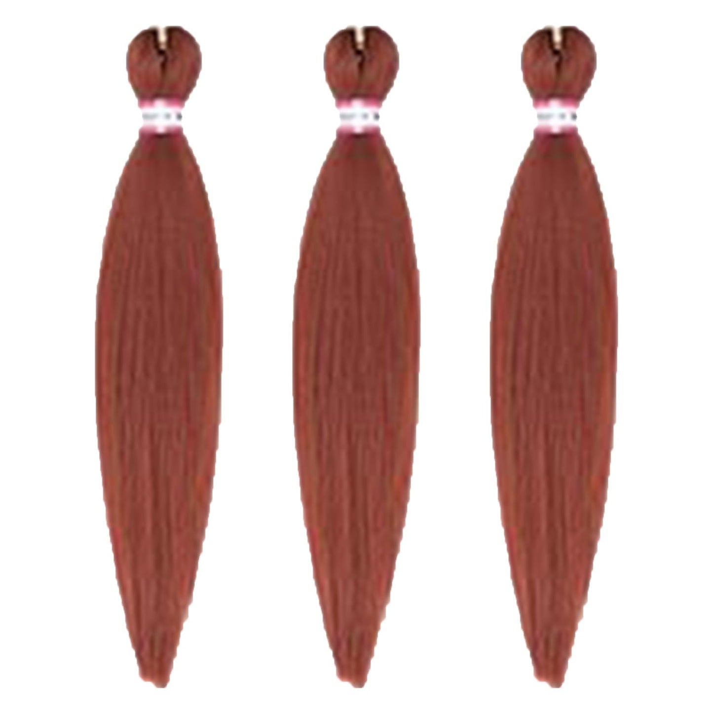 Braiding Hair Pre Stretched Extensions - 3 Packs Colored Hair for Braiding - Soft Yaki Braiding Hair with Hot Water Setting - Light Braiding Hair Extensions (350, 30)
