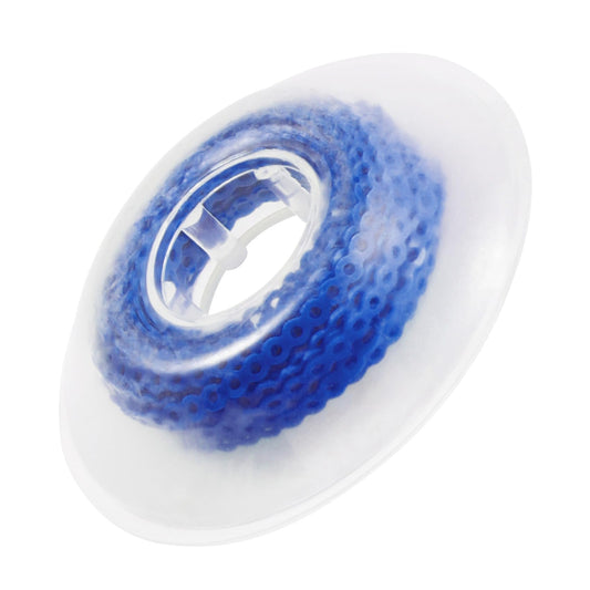 Annhua Dental Orthodontic Elastic Chain, Dental Spool Elastic Rubber Band Power Chains for Braces - Long, Blue - 1# - 15ft/Roll, Used for Orthodontic Braces