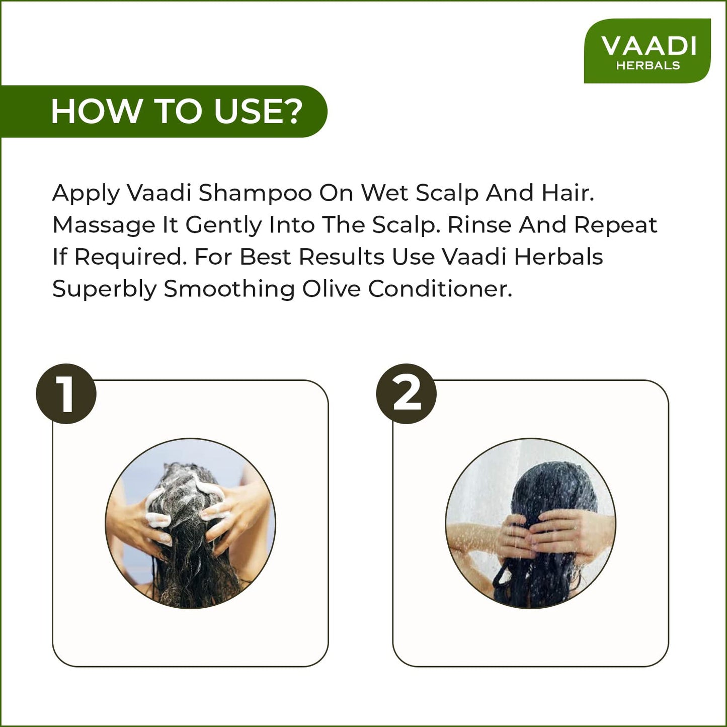 Vaadi Herbals Amla with Shikakai & Reetha Shampoo - Hair Fall Control Shampoo - ALL Natural Herbal Shampoo - Shampoo for Hair Loss - Shampoo for All Hair Types - 11.8 Ounces