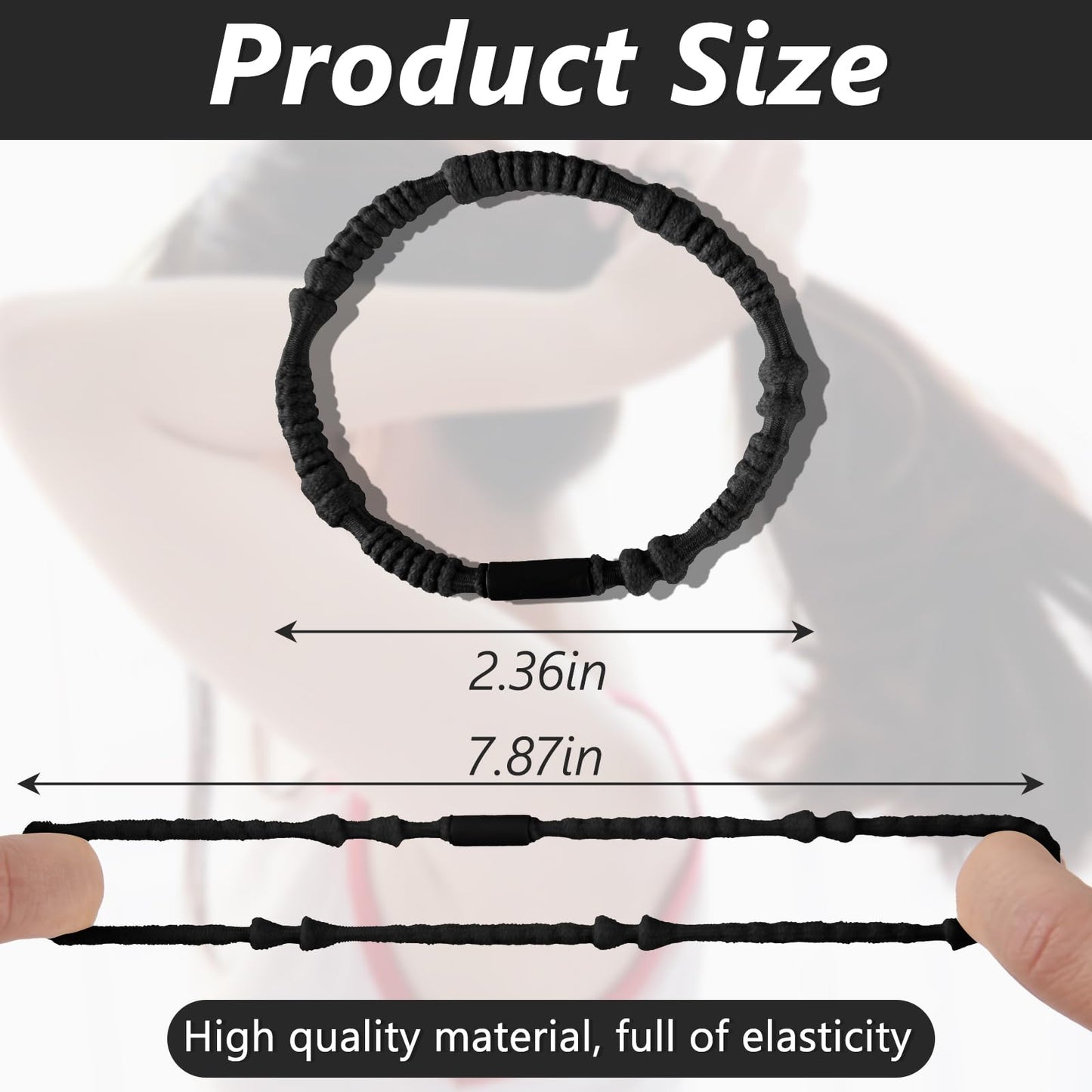 Bouiexye Hair Ties Bracelets for Women, 24PCS Boho Hair Accessories, Hair Ties for Thick Thin Hair Medium Long Hair, No Damage, Retro B