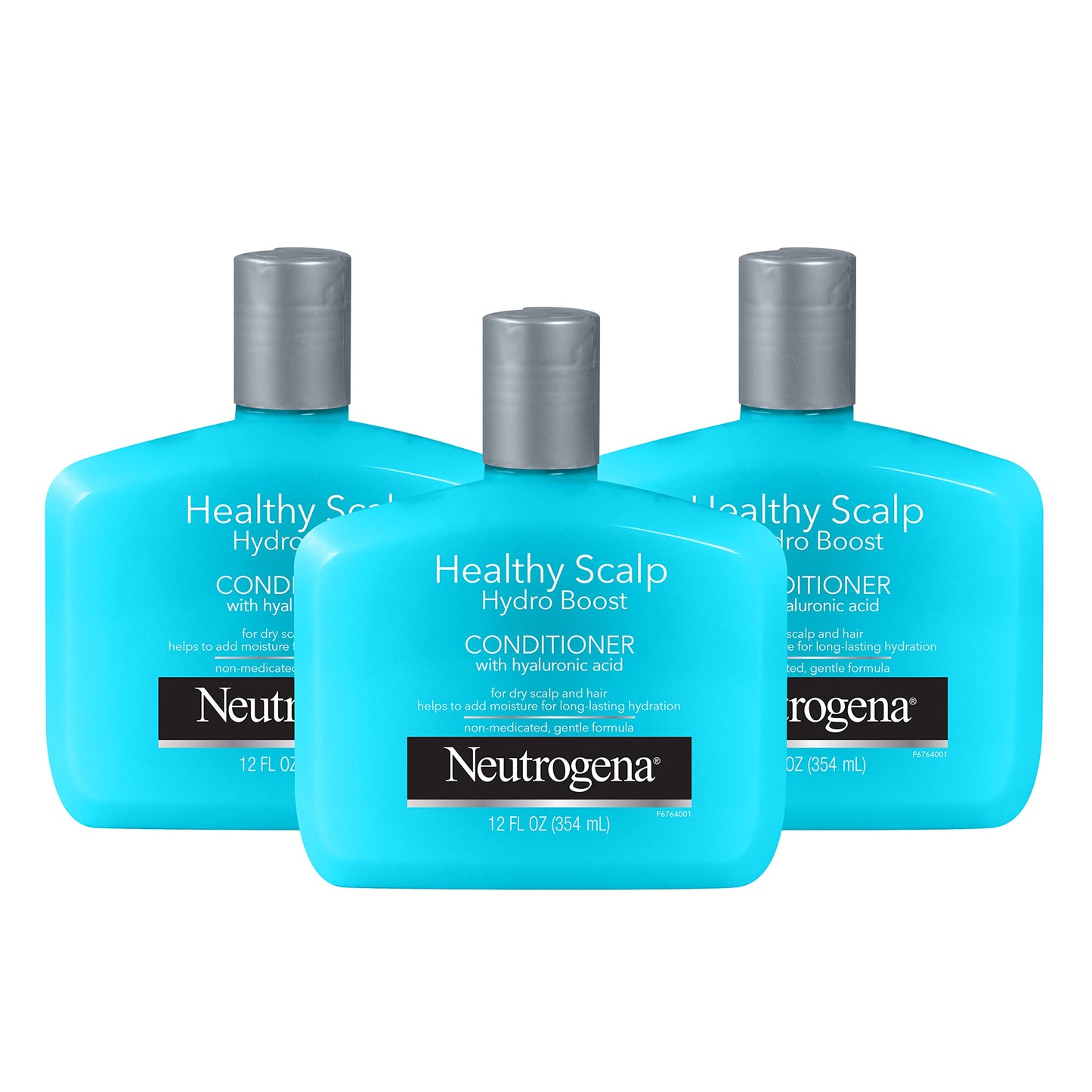 Neutrogena Moisturizing Healthy Scalp Hydro Boost Conditioner for Dry Hair and Scalp, with Hydrating Hyaluronic Acid, pH-Balanced, Paraben & Phthalate-Free, Color-Safe, 12 Fl Oz (pack of 3)