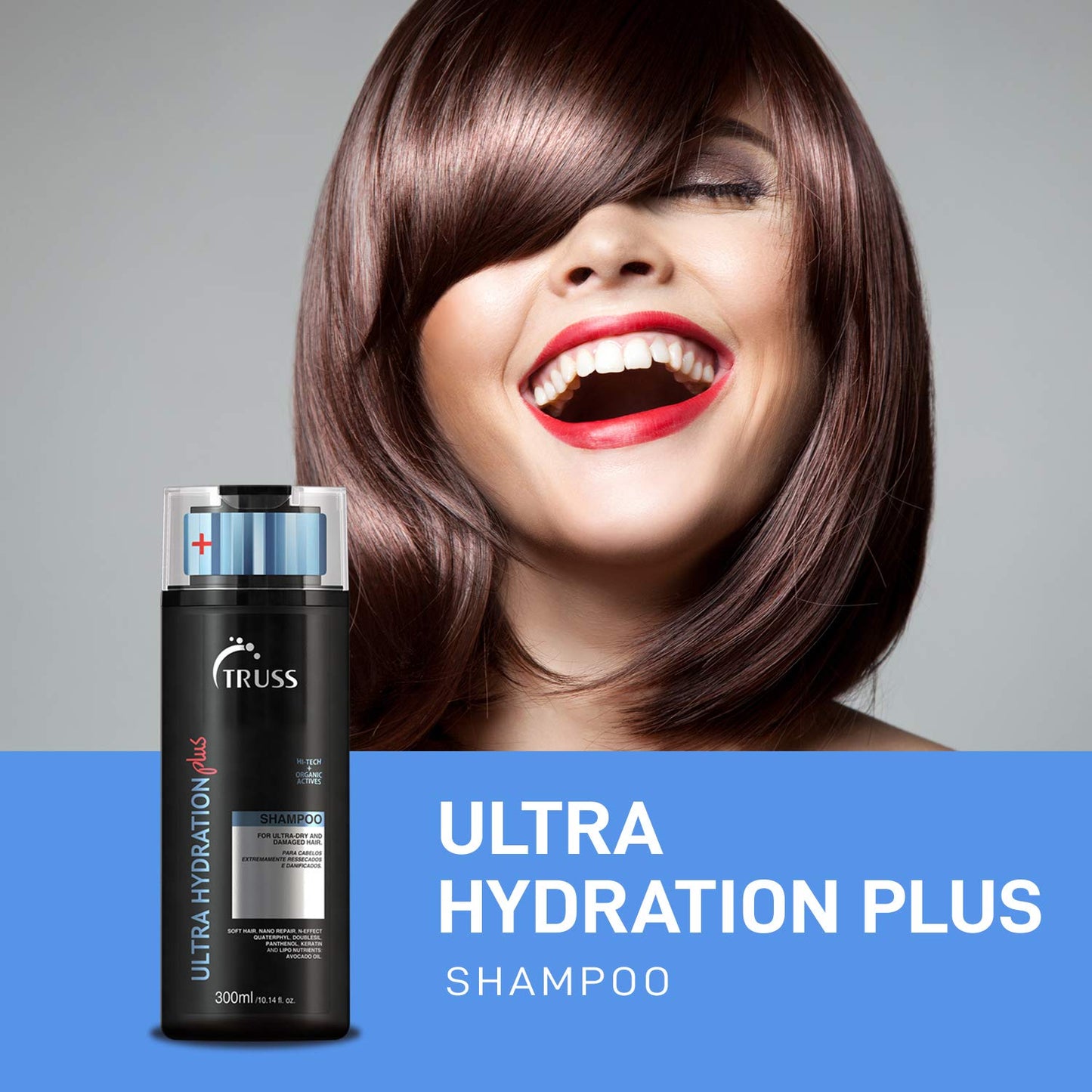 TRUSS Shock Repair Hair Treatment 4 Week Supply Bundle with Ultra Hydration Plus Shampoo for Dry Hair