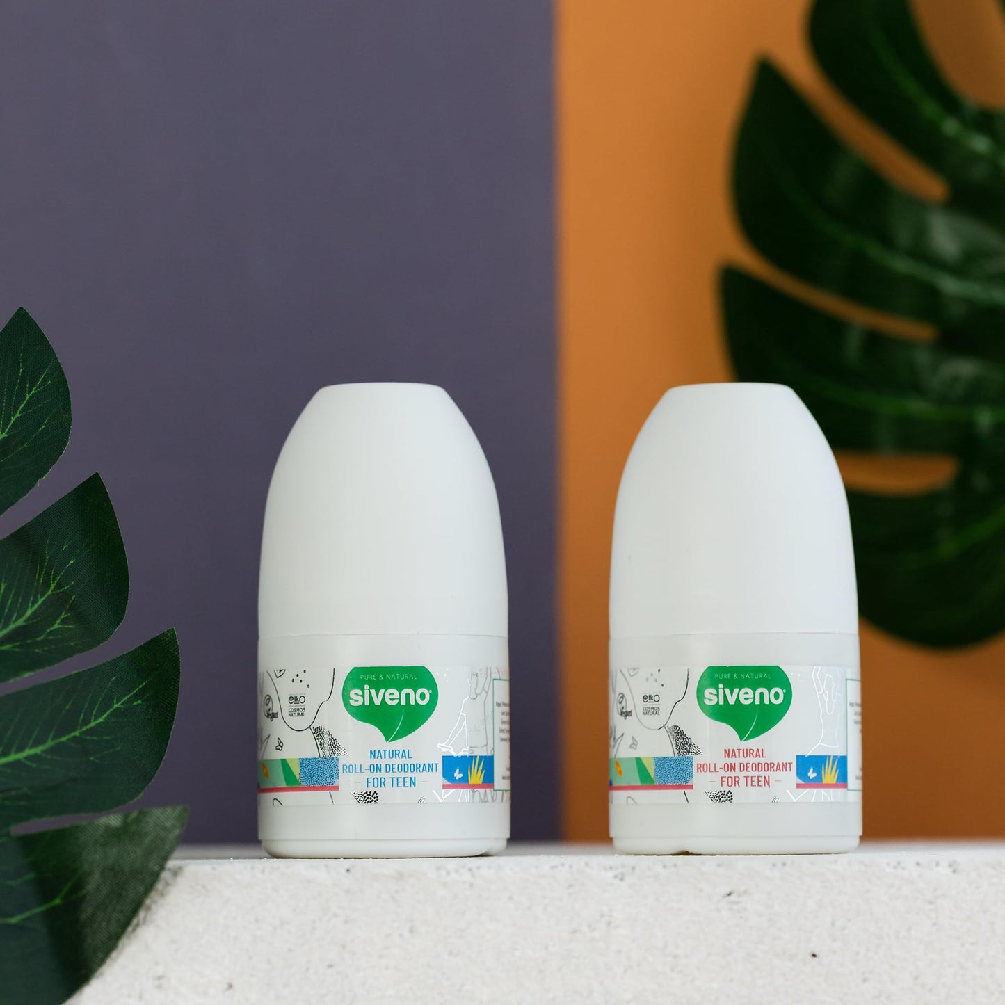 Siveno, All Natural Deodorant Roll-On | Aluminum Free Deodorant for Men & Teen Boy | Organic, Vegan | Fresh, Non Staining, Non Irritating | Cruelty Free, Non Toxic, Paraben Free | Teen Boy, Pack of 1