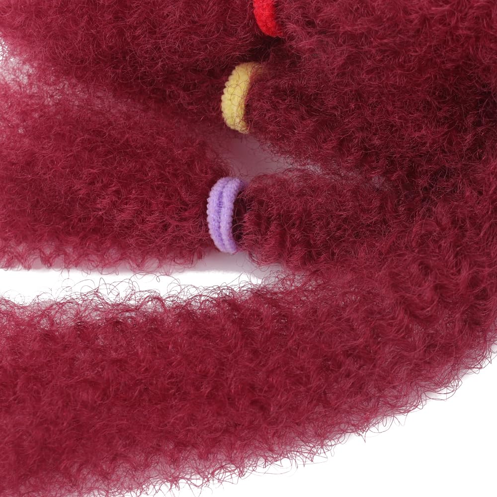 Afro Kinky Hair 12 Inch 6 Packs Pre Stretched Afro Kinky Twist Hair Afro Braiding Hair Kinky Twist Crochet Braids Synthetic Hair Extensions For Women (BUG#, 12 Inch (Pack of 6))