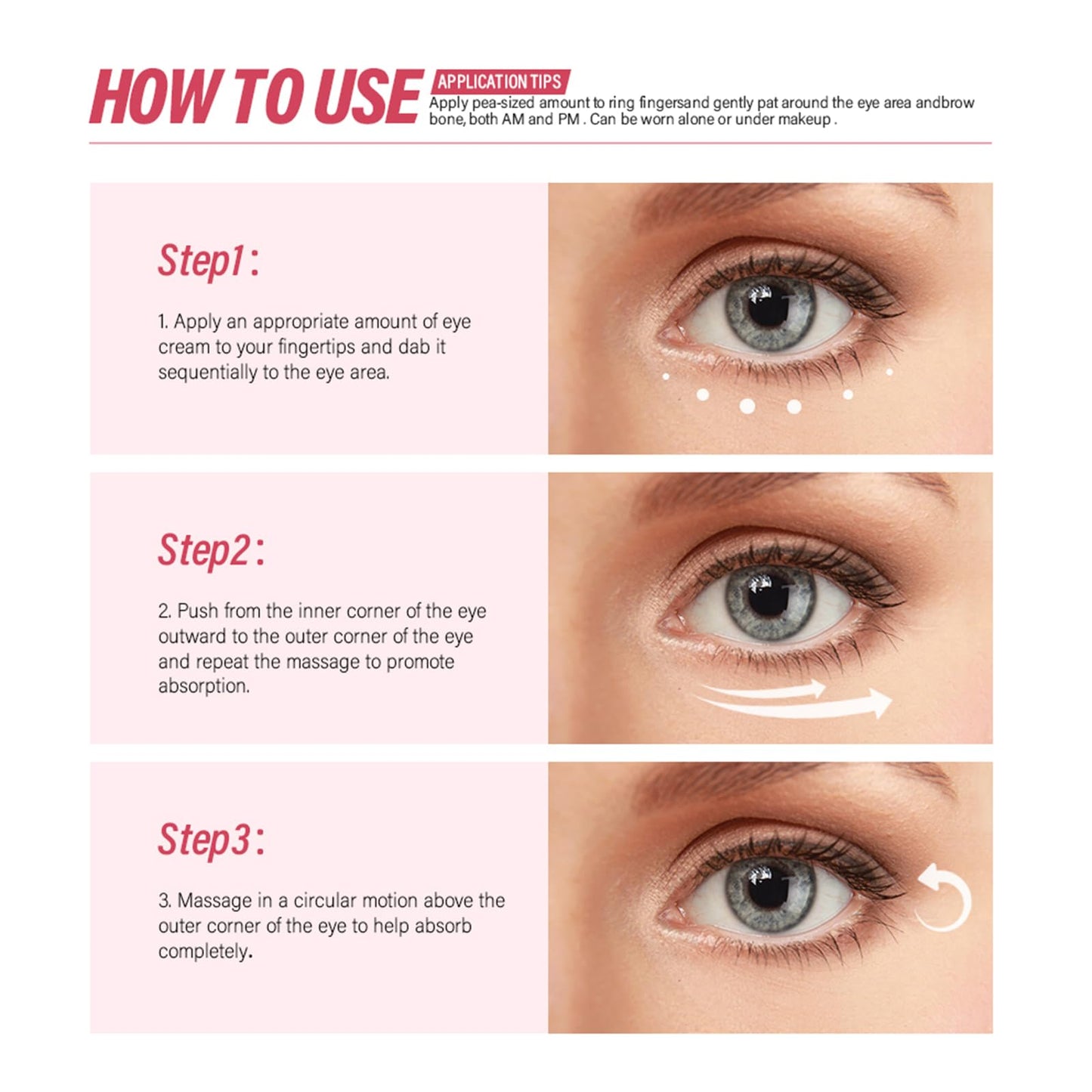 paminify Retinol Eye Cream for Dark Circles and Puffiness, Anti Aging Under Eye Cream Reduce Wrinkles Fine Lines, with Collagen and Hyaluronic Acid,Smooth and Hydrate,Suitable for Sensitive Skin