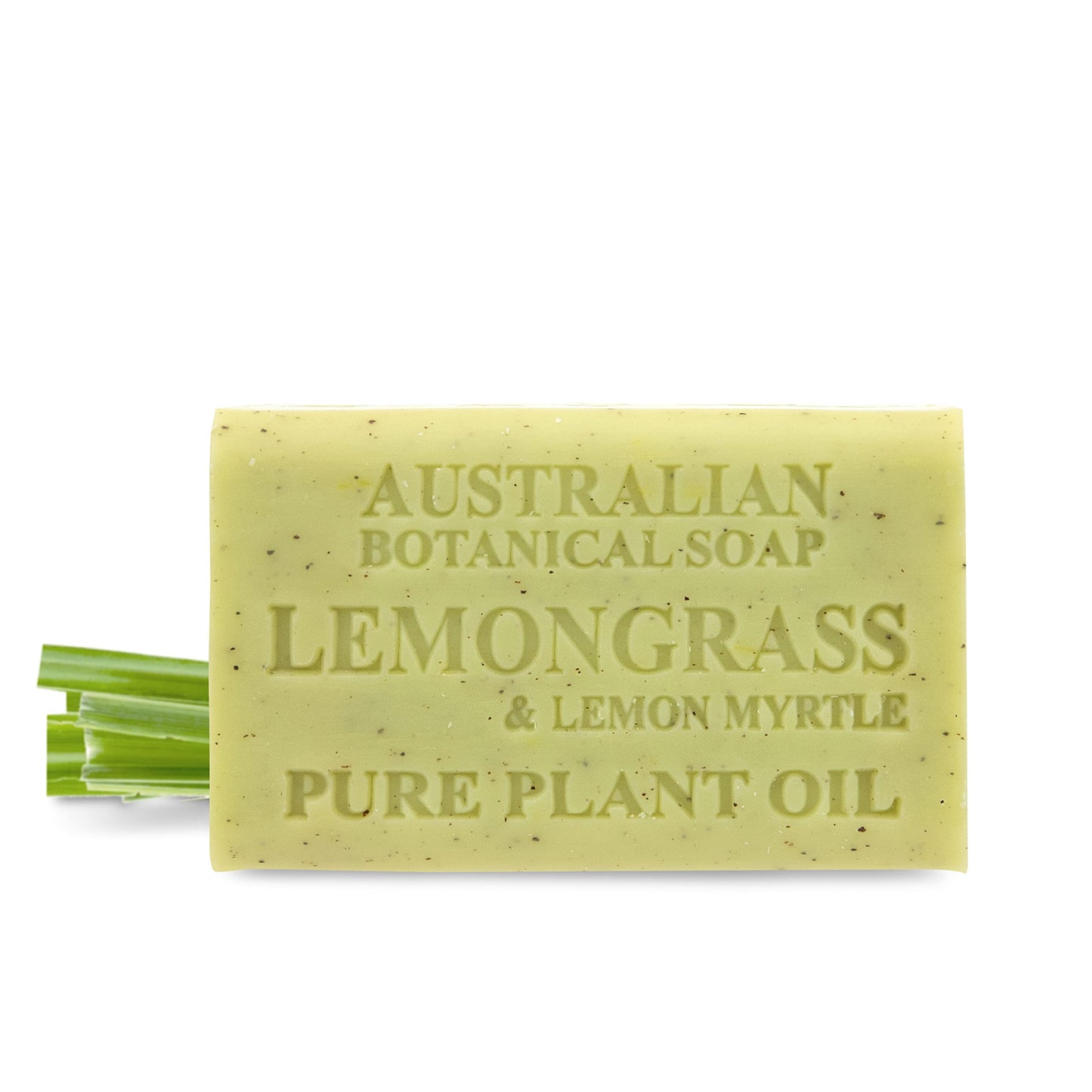 Australian Botanical Soap, Lemongrass & Lemon Myrtle 6.6 oz. (187 g) Soap Bar | Natural Soap Base | All Skin Types | Women & Men | Shea Butter Enriched Bar Soap - Pack of 1