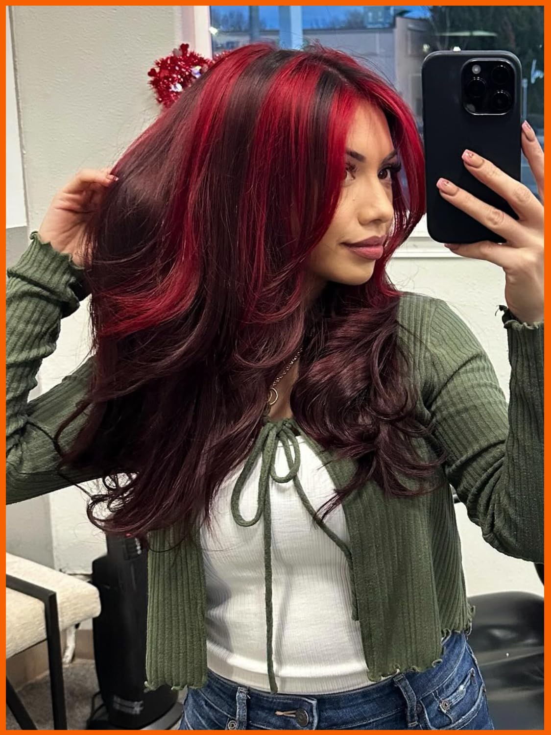 AUROO 99J Burgundy Highlight Body Wave Bundles 24 inch,10A 100% Virgin Burgundy and Black Brazilian Quick Wavy Weave Human Hair Single Bundles Thick Track Ombre Red 99J Colored Human Hair Bundles Remy