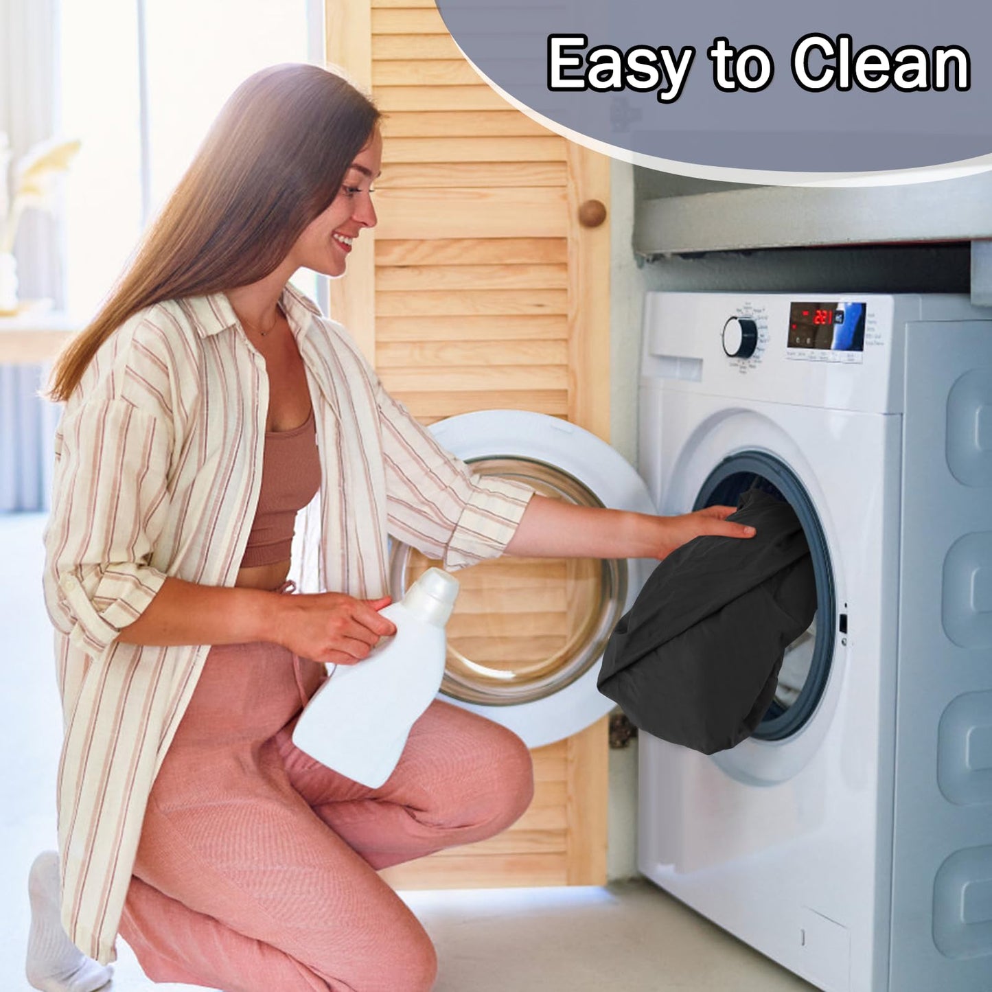 6 Sets Microfiber Massage Table Sheets Set, Massage Sheet Set with Storage Pocket Include Massage Table Cover, Massage Fitted Sheet, Massage Face Rest Cover for Beauty Salon Spa Hair Salon (Black)