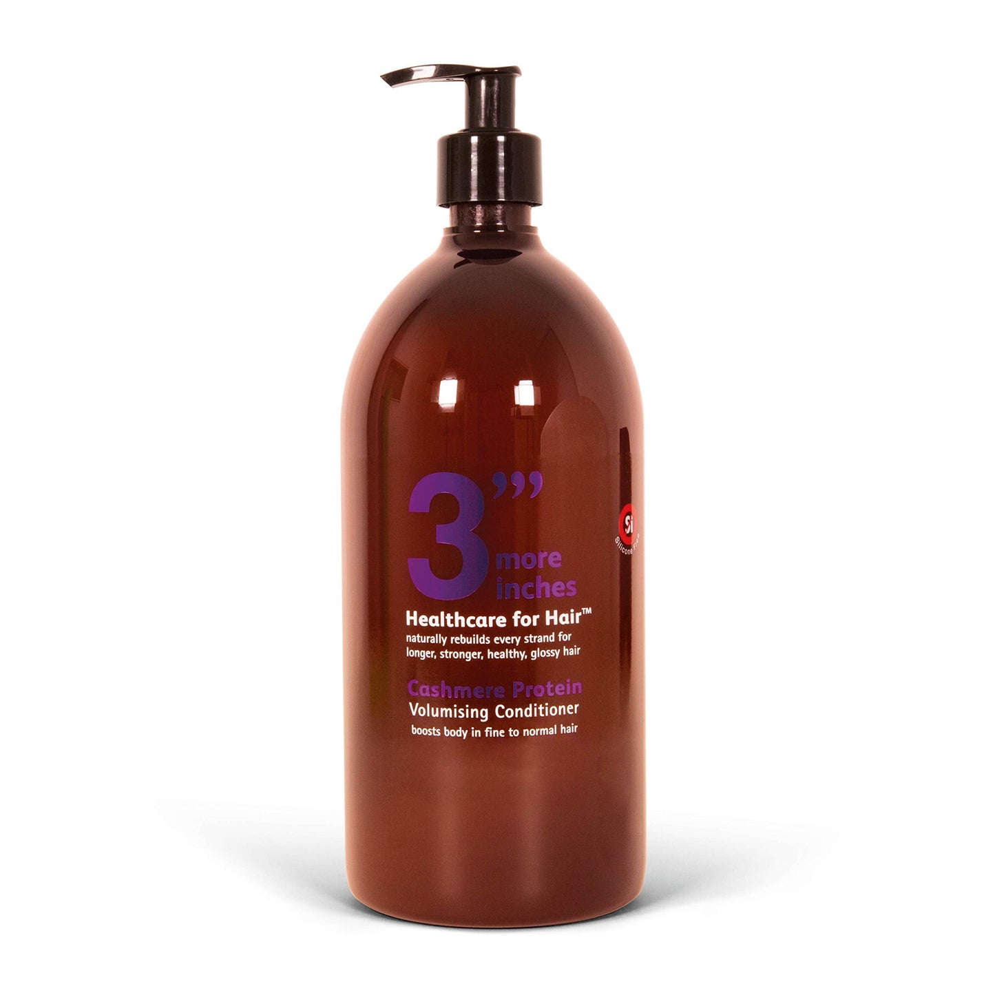3'''More Inches Cashmere Protein Volumizing Conditioner 1000ml - Fine, Thin Hair Treatment - For Thicker, Fuller & Root Lifting Results - Coconut Oil, Silicone Free - Hair Care by Michael Van Clarke