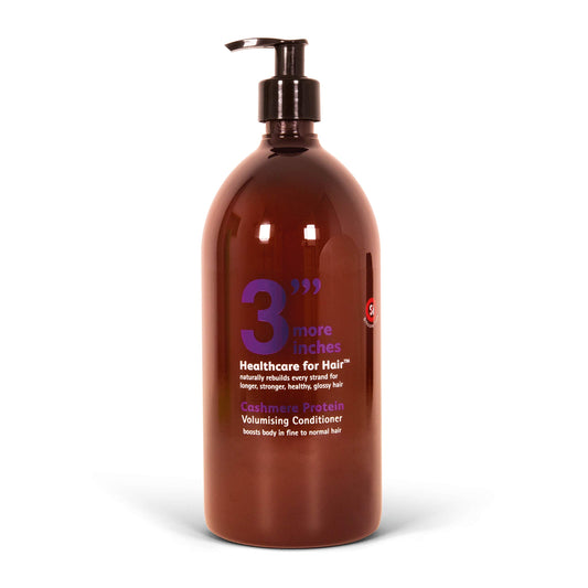 3'''More Inches Cashmere Protein Volumizing Conditioner 1000ml - Fine, Thin Hair Treatment - For Thicker, Fuller & Root Lifting Results - Coconut Oil, Silicone Free - Hair Care by Michael Van Clarke