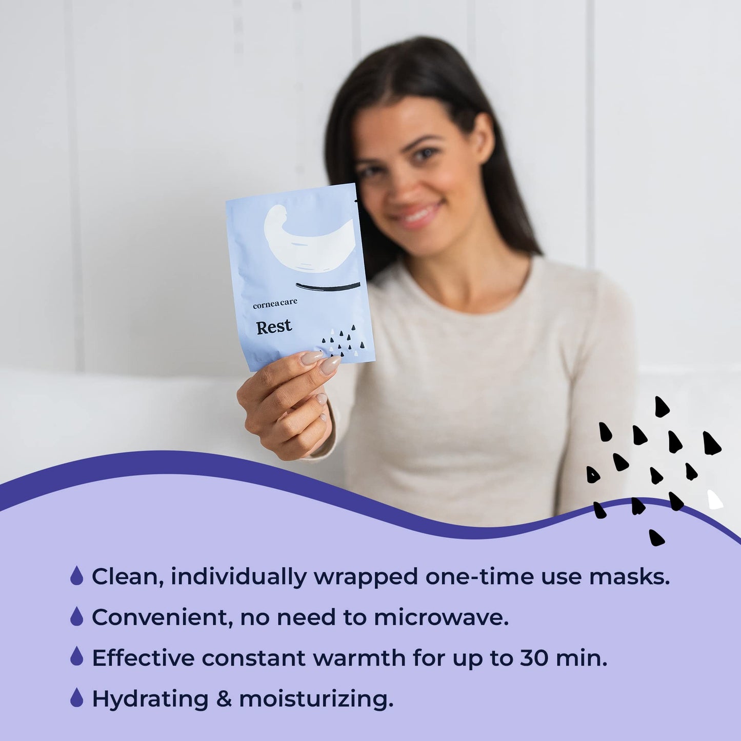 The Eyelid Hygiene Foundation | Self Heating Warm Compress for Eyes | Eye Wipes for Dry Eyes | Eye Compress for Puffy Eyes | Eye Mask for Fast Relief of Dry Eyes | Eyelid Wash Pads | Travel Friendly