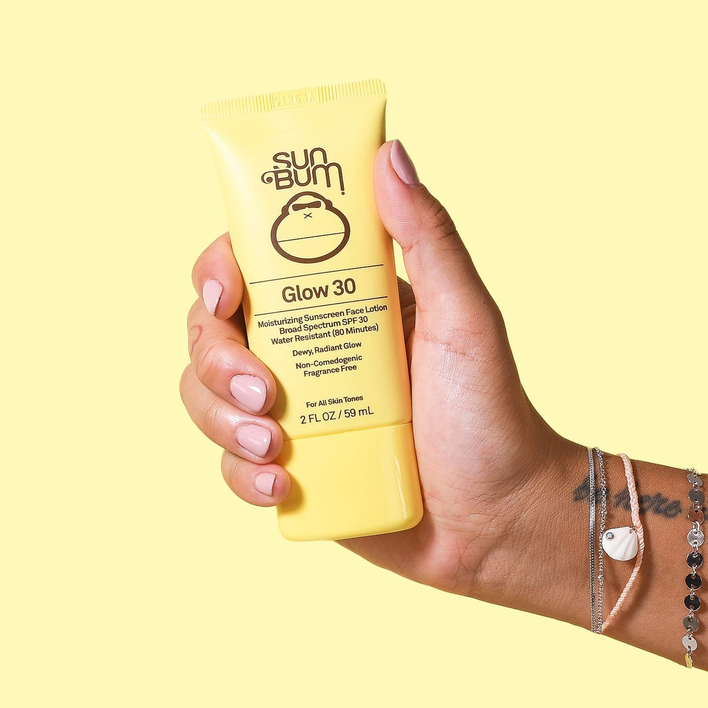 Sun Bum Original SPF 30 Sunscreen Scalp & Hair Mist and Glow Sunscreen Face Lotion Bundle - 2 oz Each