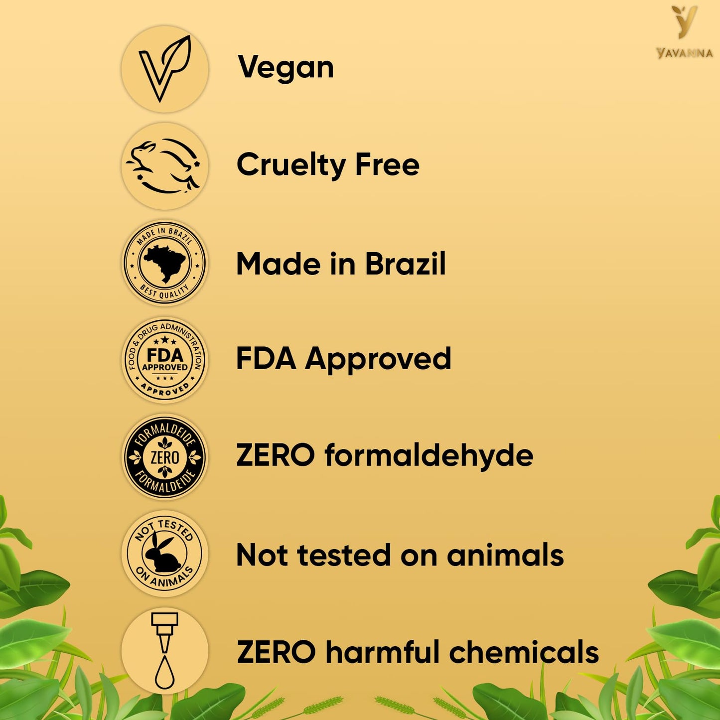 Yavanna - Absolut Smooth Kit - Brazilian Smoothing Treatment - With the New Active called Lisselini it Smooths and Treat the Hair All At The Same Time (300ml / 10,14 Fl. Oz)