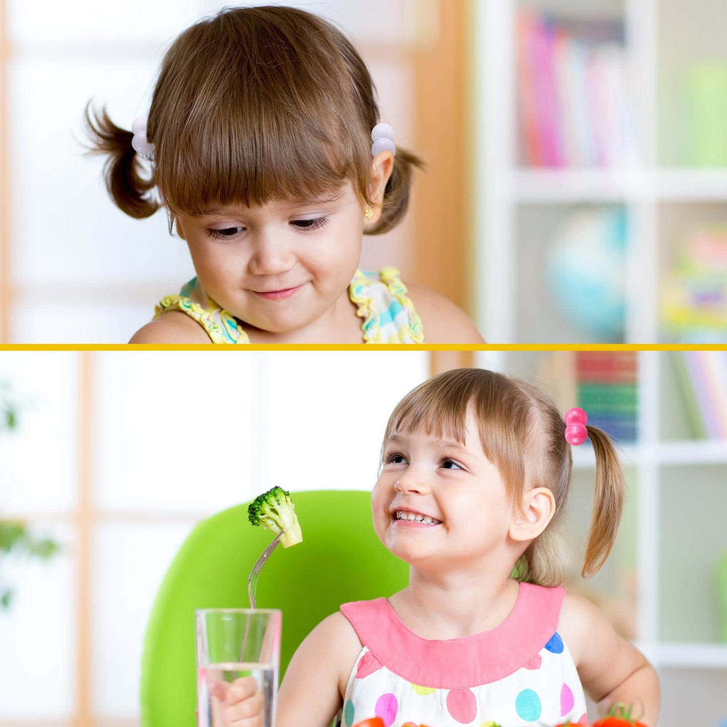 36 Pieces Hair Ties Hair Balls Ponytail Holders Colorful Twin Bead Ponytail Balls 80s 90s Elastic Hair Accessories for Baby Kid (Multicolor,16 mm)