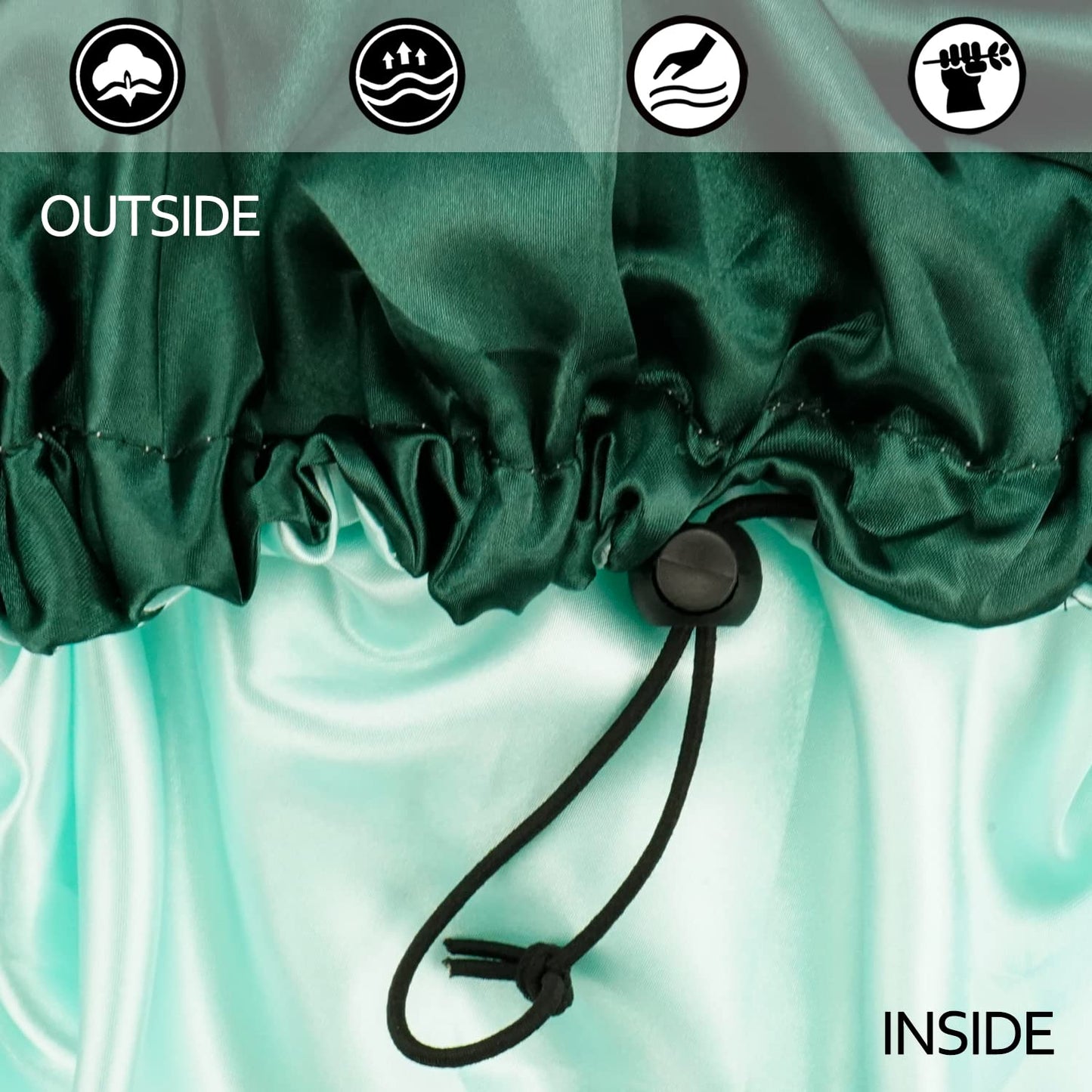 Satin Bonnet Silk Bonnet For Curly Hair Bonnet Braid Bonnet For Sleeping Bonnets For Women Large Double-layer Adjustable