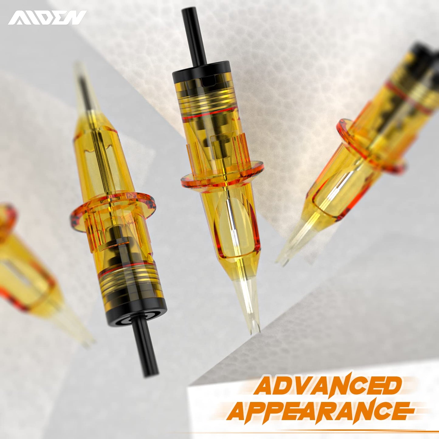 AIDEN Tattoo Cartridge Needles Professional 20pcs 9RL #12 Standard Round Liner Tattoo Needles Compatible with All Standard Rotary Machines (1209RLLT)