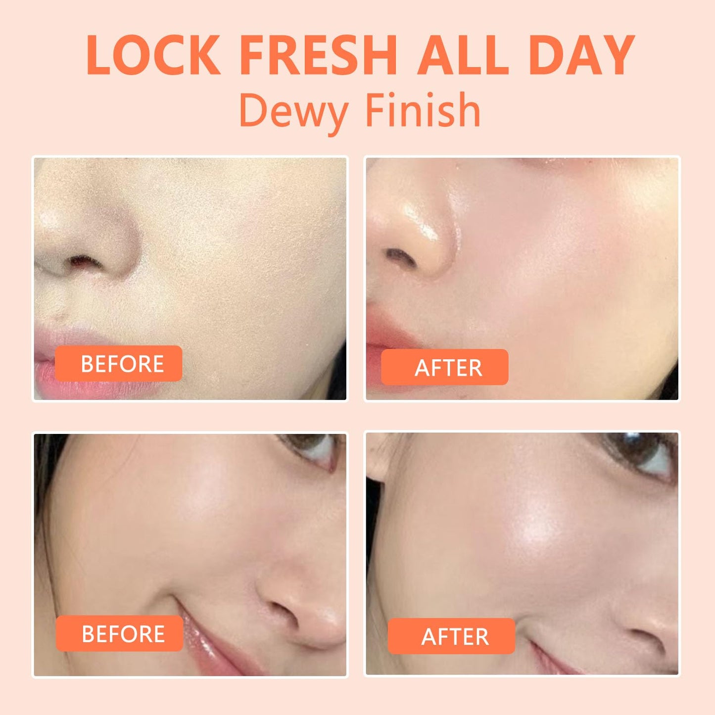 UCANBEMAKEUP Dewy Makeup Setting Spray Kit-7 Fl oz Hydrating Illuminating Finishing Spray Lightweight Face Mist All Day Long Make up Fixer +2PCS Sponge Puff, Hydrate Skin for a Bright Look