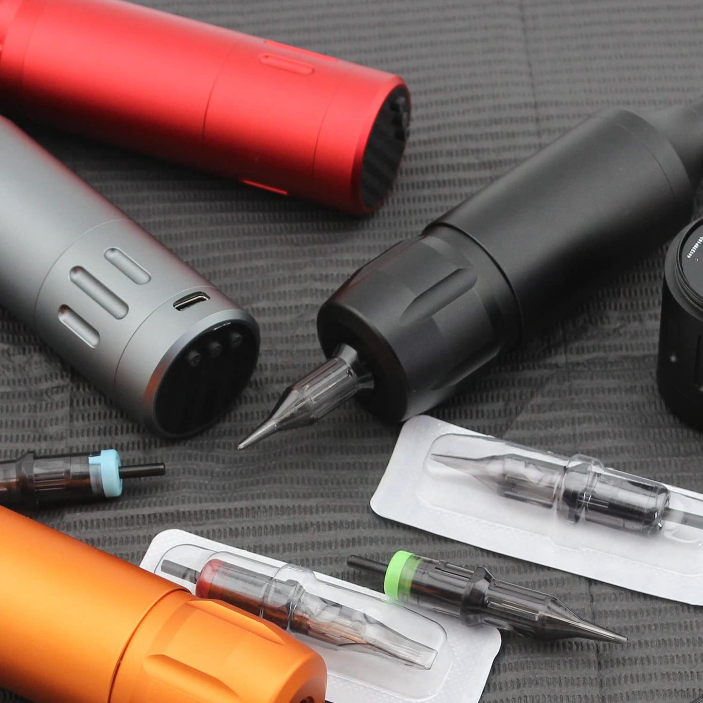 Tattoo Needle Cartridges DISCOVER 20pcs Disposable Tattoo Needle Cartridges with Membrane Safety Cartridges Round Liners (1205RL)