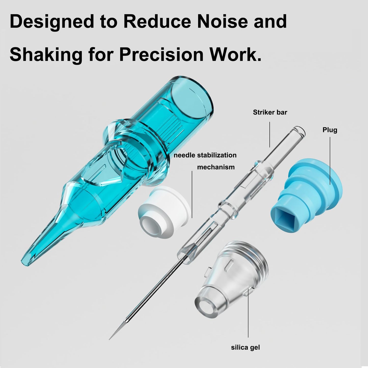 BIGWASP X Tattoo Cartridge Needles 1215M1-20Pcs 15M1#12 Standard 0.35mm 15 Magnum Shader Disposable Tattoo Needles for Rotary Tattoo Machines