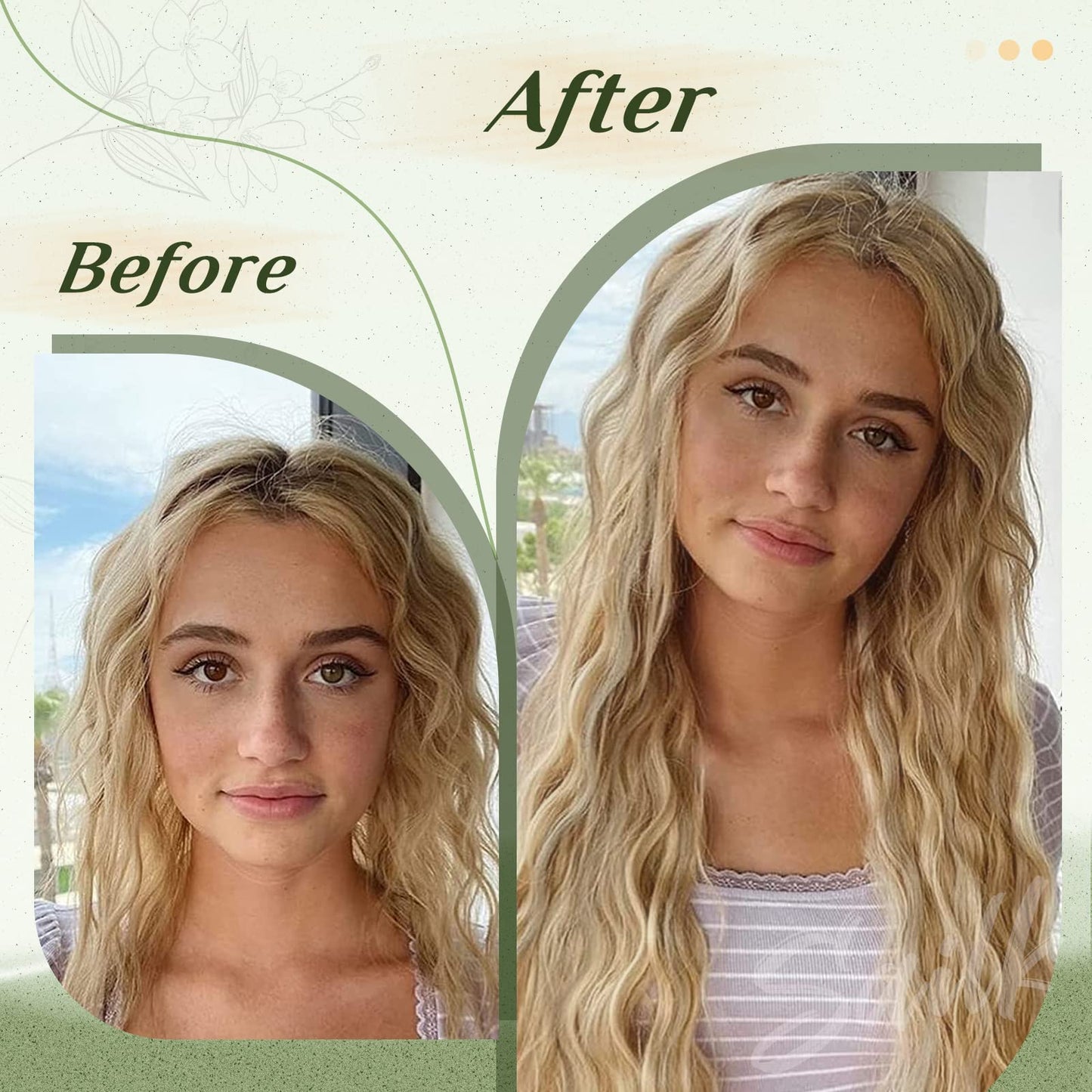 Sailk Blonde Wire Hair Extensions Human Hair Real Fish Line Extensions Dirty Blonde Highlight Light Blonde Natural Invisible Hairpieces Hair Extensions 20 Inch 100g