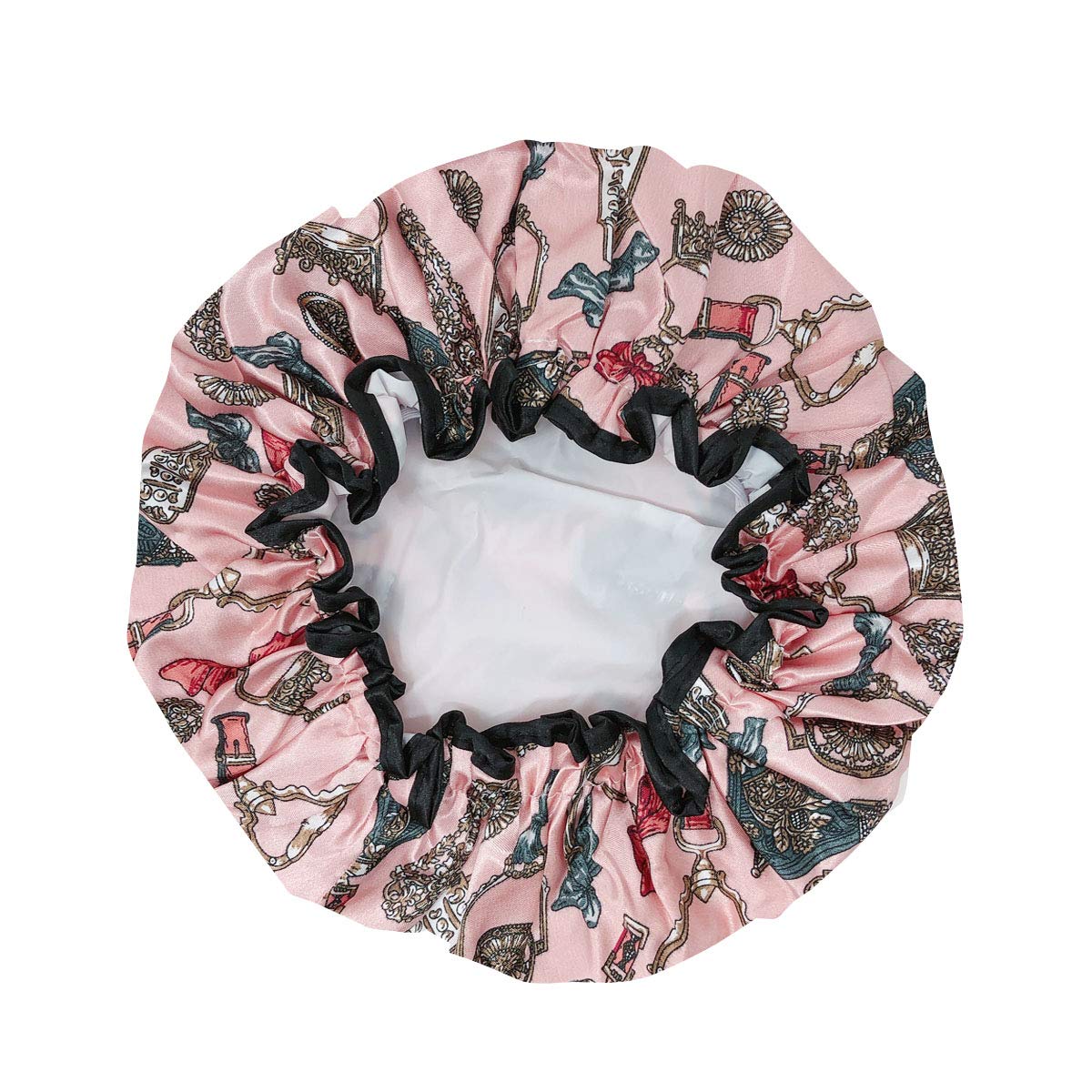 allydrew Wild Side Reusable Women's Waterproof Shower Caps for Long Hair, Pink Keychains