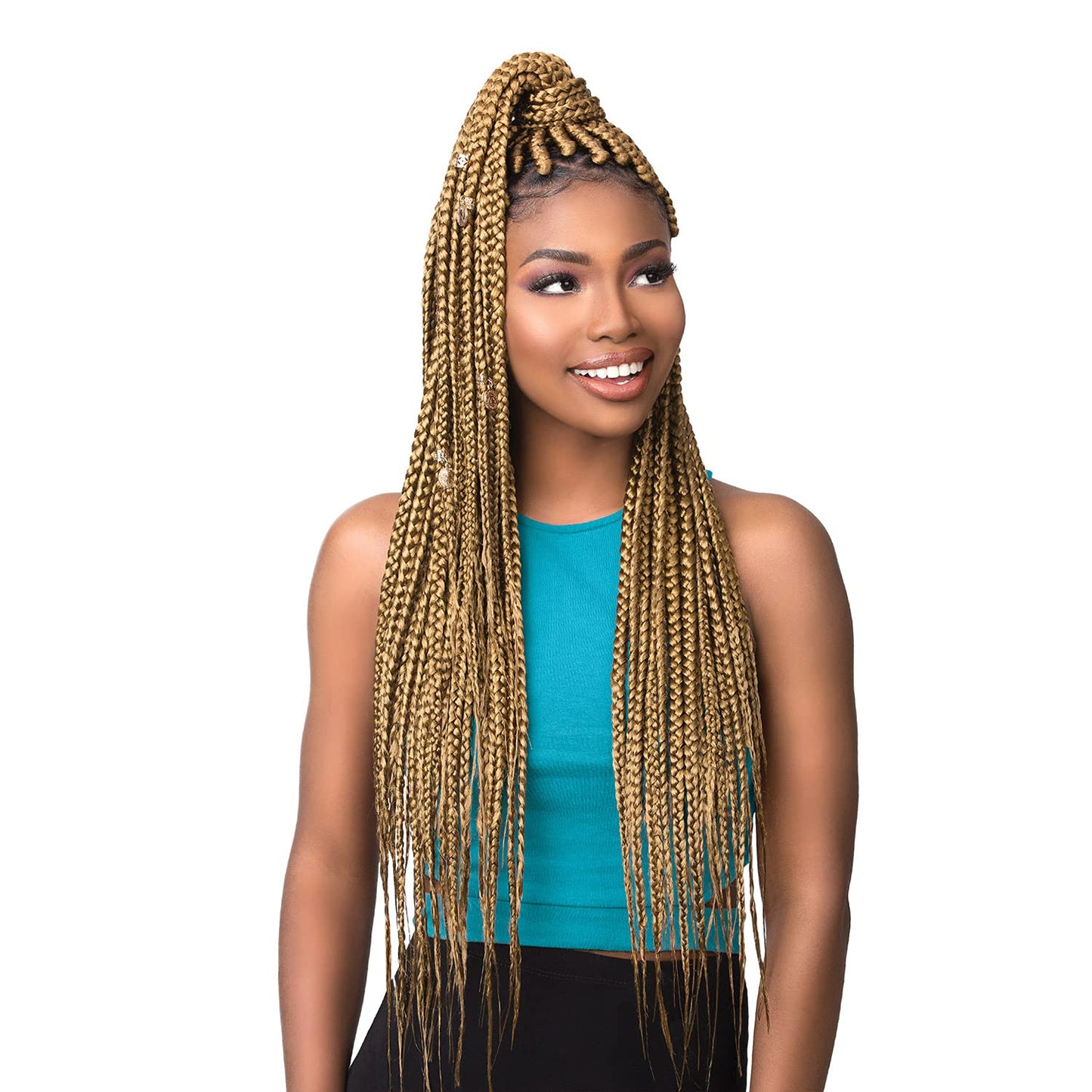 Xpression Sensationnel Synthetic Hair Braids 3X Ruwa Pre-Stretched Braid 24" (3 Packs, NPURPLE)