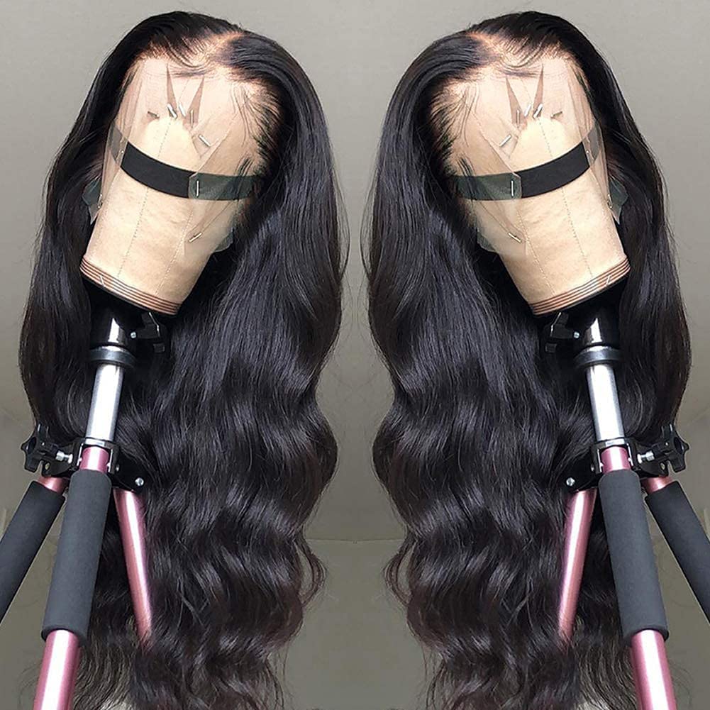 13*4 Body Wave Lace Front Wigs Human Hair Pre Plucked for Women Glueless Human Hair Transparent Lace Front Body Wave wig 180% Density Frontal Wigs Human Hair (22 In13*4 Body Wave Lace Front Wigs)