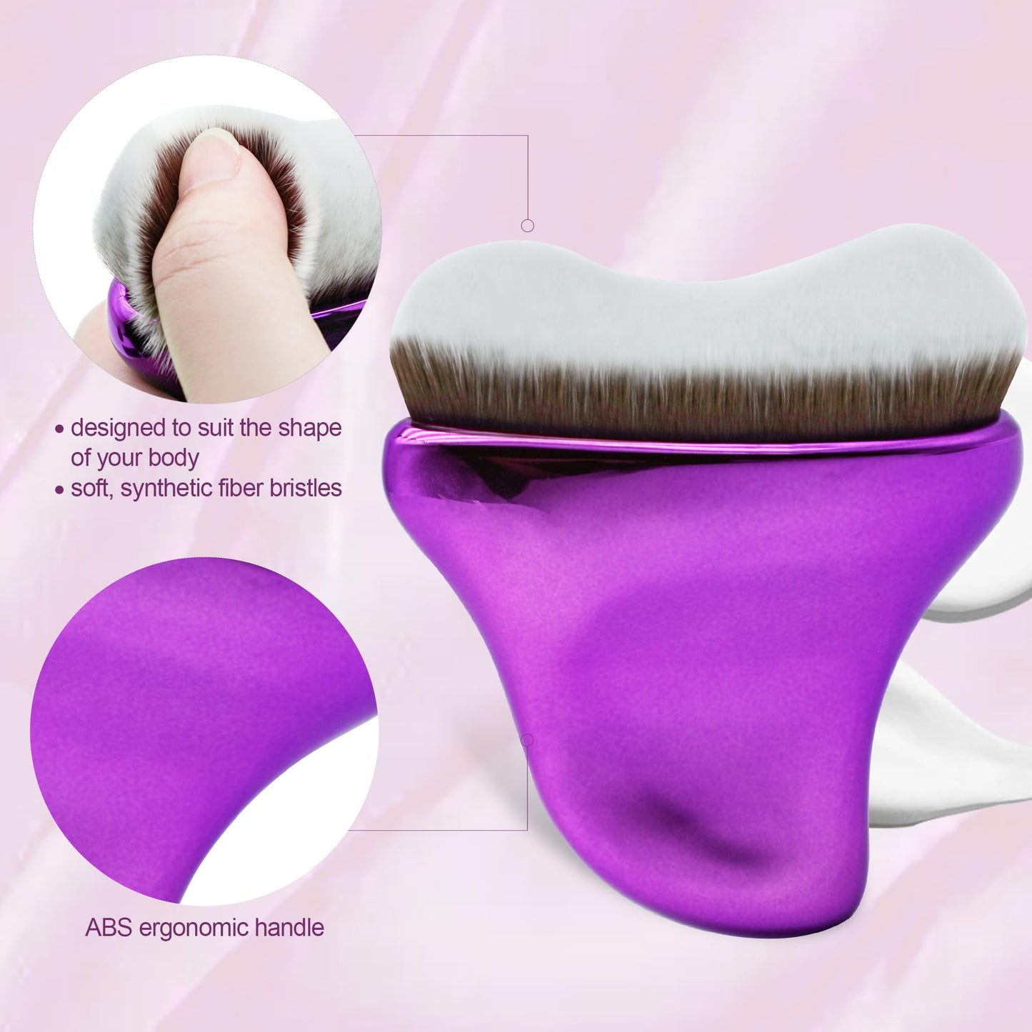 BEAUTYFACTOR Sunscreen Applicator for Kids,Sunscreen Brush Sunblock Applicator for Kids,Baby,Adult,Body Brush Beach Essentials for Sunscreen,Suncream and Sun Lotions