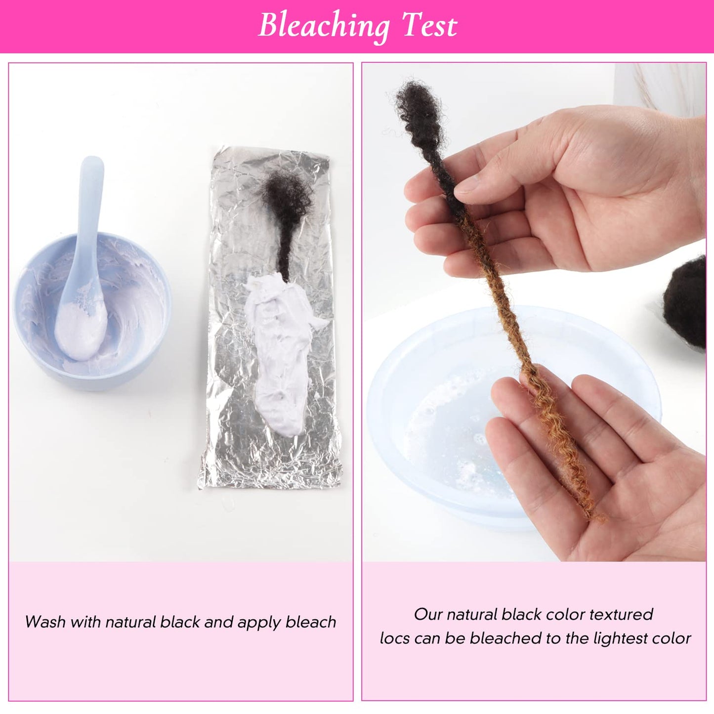 Orientdreads Human Textured Loc Extensions 0.4cm Loc Extension Human Hair,Natural Curly Hair,Full Handmade (12in 0.4cm 20 strands), 30)